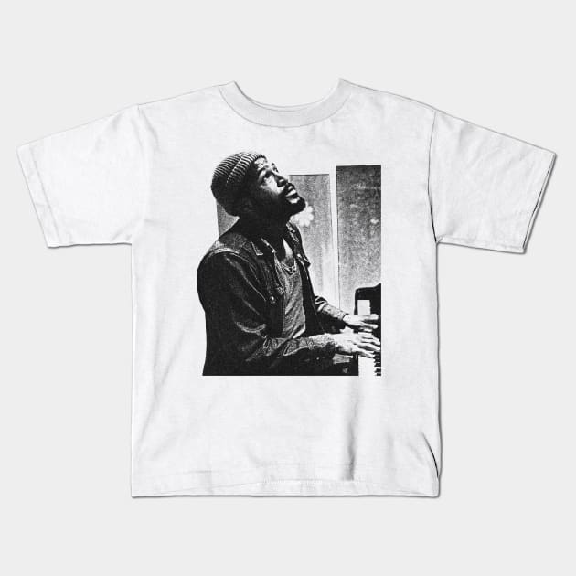 Marvin Gaye King Kids T-Shirt by BackOnTop Project